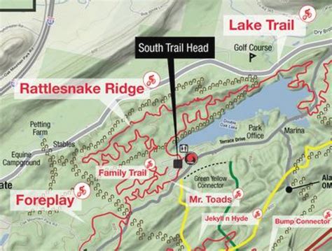 Oak Mountain State Park Trail Map - Printable Map