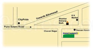 Pride Purple Group Pride Purple Panchvati Map - Dhankawadi, Pune Location Map