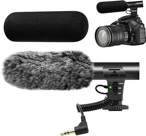 Camera Microphone,Veksun Video Microphone for DSLR Interview Shotgun ...