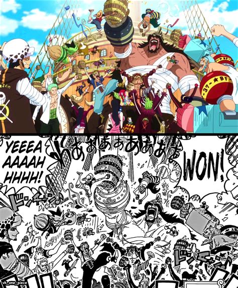 | Straw Hats and Law vs. The Donquixote Family | Dressrosa Episode 745 ...