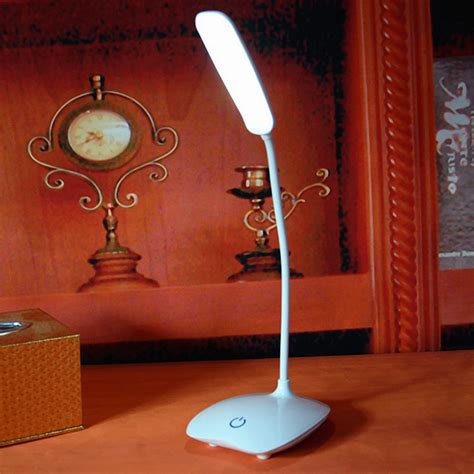 USB Rechargeable LED Desks Table Lamp Adjustable intensity Reading Light Touch Switch Desk Lamps ...