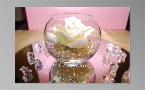 fish bowl centerpieces - Google Search Gold Wedding Theme, Gold Wedding Decorations, Mom Wedding ...