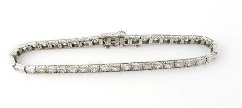 Vintage Platinum Diamond Tennis Bracelet 6.15 cts from ctgoldcustomers on Ruby Lane