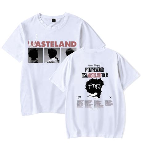 Brent Faiyaz Merch T shirt WASTELAND Tour Merch Tee Logo Summer Men ...