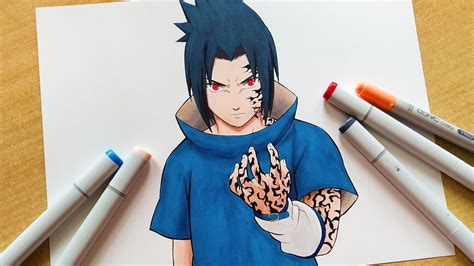 Sasuke Uchiha Curse Mark Drawing