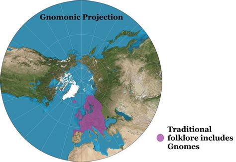 Gnomonic Projection, Gnome Distribution : mapporncirclejerk