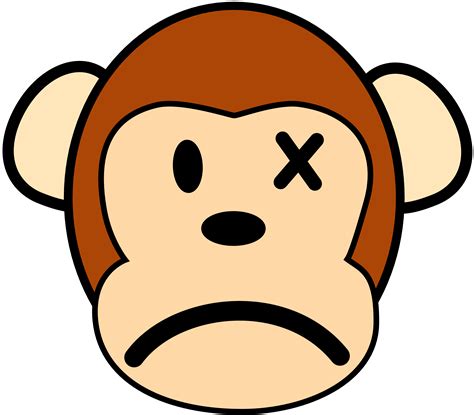 Sad Cartoon Monkey - ClipArt Best