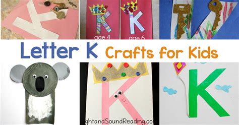 20 Letter K Crafts for preschool or Kindergarten | Mrs. Karle's Sight ...