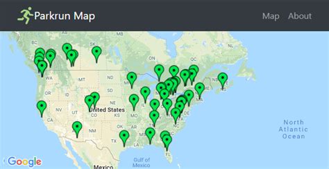 Unofficial Parkrun Event Map