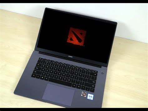 huawei matebook D15 gaming test Dota 2 high graphics setting - YouTube