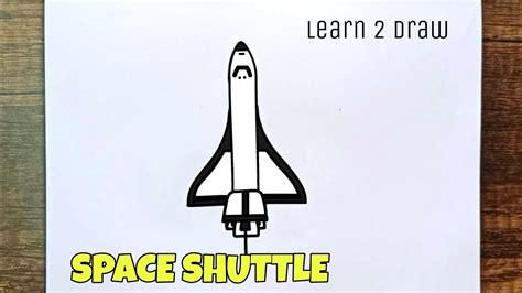 How to Draw a SPACE SHUTTLE|Science interest in kids| Easy Technique|Skill Development for ...