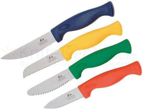 Chicago Cutlery 4 Piece Paring/Utility Knife Set - KnifeCenter - C00247 - Discontinued