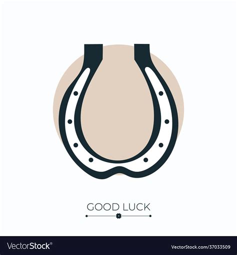 Horseshoe lucky charm Royalty Free Vector Image