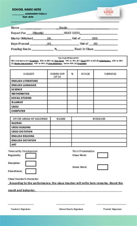 (PDF) Result Sheet Template 1 | Ishrat Khan - Academia.edu