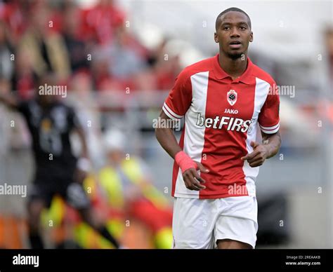 ANTWERP - Michel Ange Balikwisha of Royal Antwerp FC during the Pro League Supercup match ...