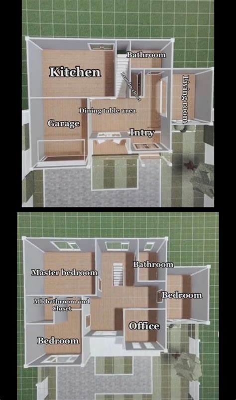 Not mine! 2-Story House Layout | Imagens de casas modernas, Casas simples e bonitas, Ideias de casas