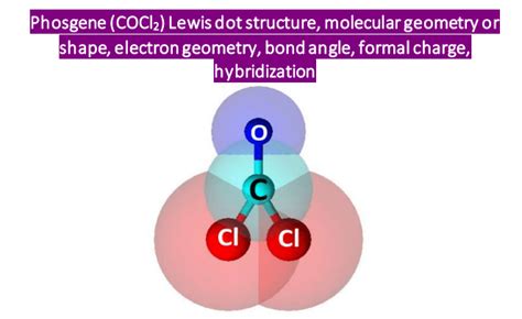 COCl2 Lewis structure, molecular geometry, hybridization, bond angle