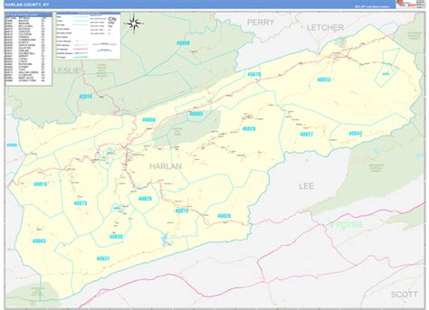 Maps of Harlan County Kentucky - marketmaps.com