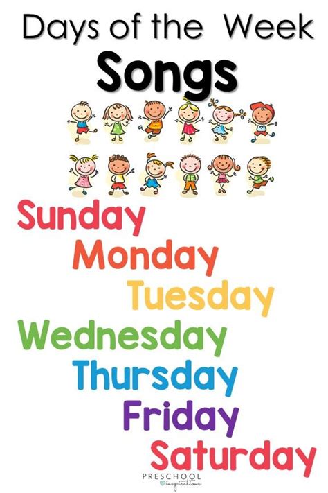 Days of the Week Songs | Preschool songs, Sign language songs ...