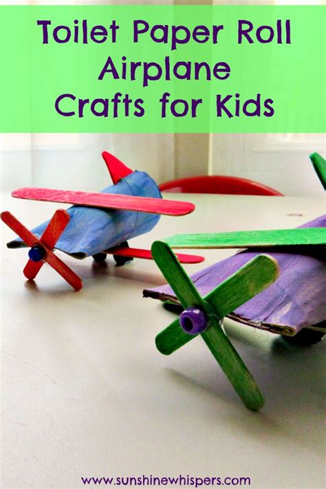 Toilet Paper Roll Airplane Crafts for Kids