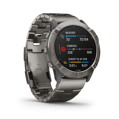 Garmin Quatix 6X SOLAR, Titanium, Titanium band • Wilde.sk