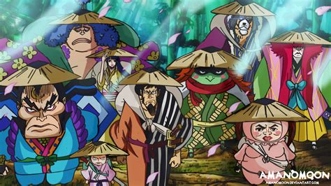 One Piece Chapter 955 Nine Red Scabbards Wano Kuni by Amanomoon on ...