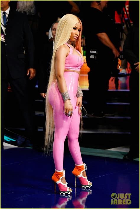 Photo: nicki minaj wears pink latex bodysuit to mtv vmas 2017 11 | Photo 3946633 | Just Jared ...