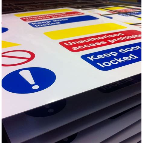 Printed Rigid PVC Board | Perfect for Health & Safety Signs | Signs & Print