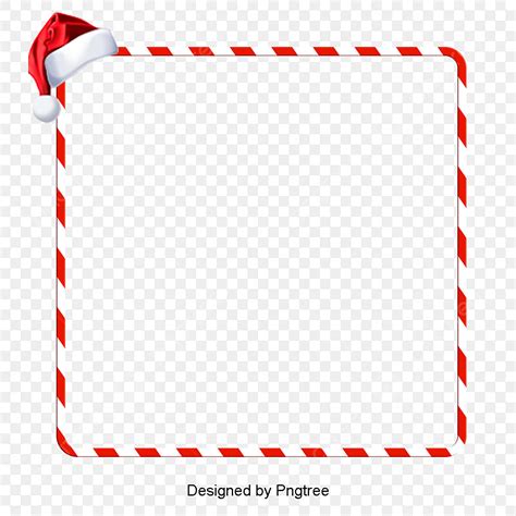 Christmas Square Border PNG Transparent, Cartoon Square Christmas Border, Border Clipart, Red ...