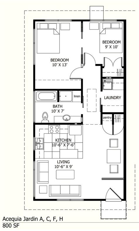 Row House Plans In 800 Sq Ft