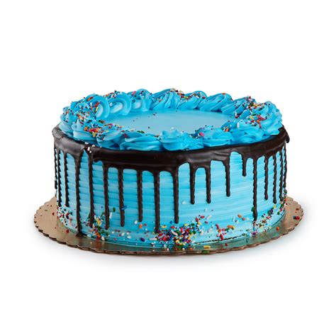 Blue Vanilla Birthday Cake - Capri Cakes