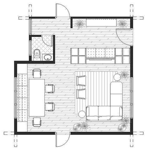 Small Living Room Floor Plan By an Experienced Architect