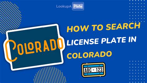 Colorado License Plate Lookup: Report a CO Plate (Free Search)