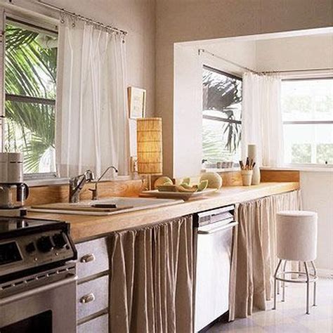 Adding A Touch Of Elegance With Kitchen Cabinet Curtains - Kitchen Cabinets