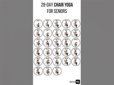 28 Day Chair Yoga For Seniors #shorts #exercise #reducebellyfat # ...