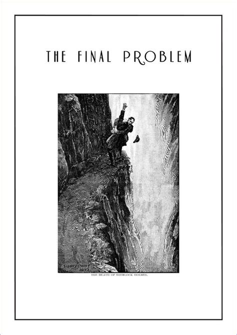 Sherlock Holmes poster The Final Problem 11.7" x 16.5" by Sidney Paget | The final problem ...