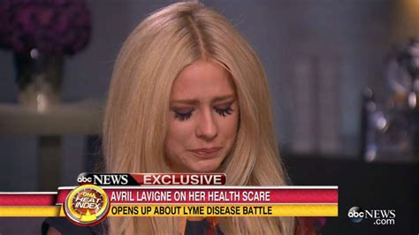 Avril Lavigne In Tears Over Lyme Disease Fight | Ents & Arts News | Sky News