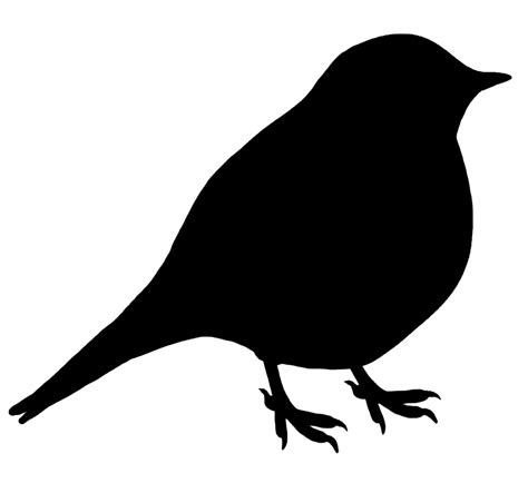 Black Bird Outline - ClipArt Best