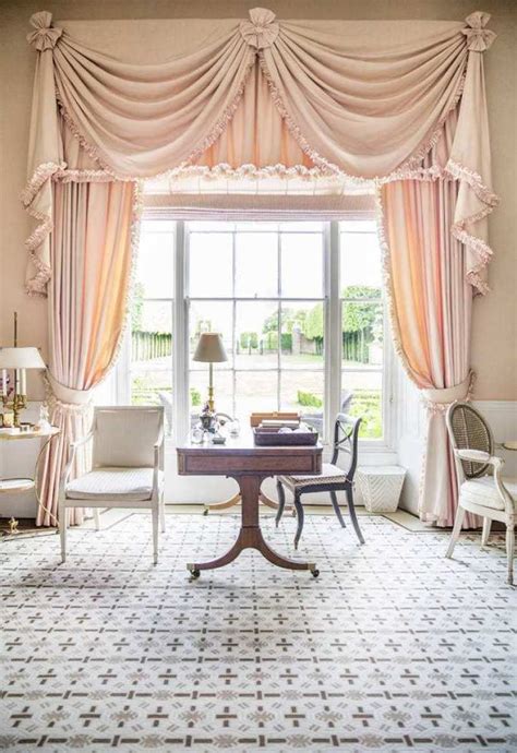 Pretty Pink Living Rooms - The Glam Pad | Curtain styles, Elegant ...