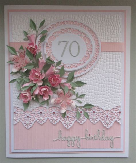 Card made for a special friend's 70th Birthday. I've used two of Sue ...