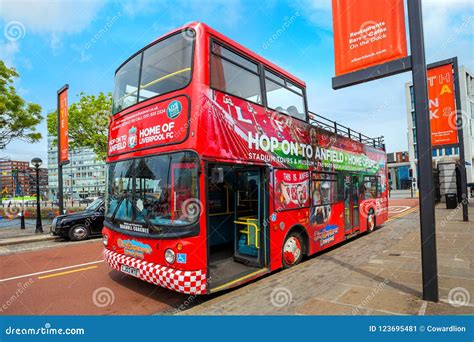 LFC City Explorer Tour Bus To Anfield Stadium Editorial Photo - Image ...