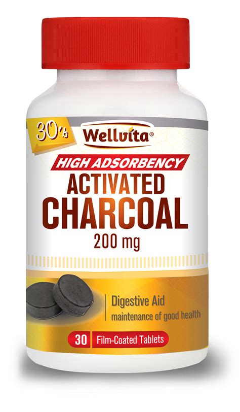 Activated Charcoal Tablets-Buy Online in South Africa - Wellvita