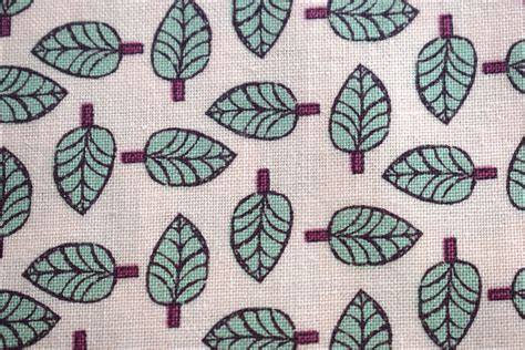 leaf pattern fabric leaves botanical fabric Quilting Fabric | Etsy