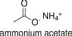 Ammonium acetate Formula