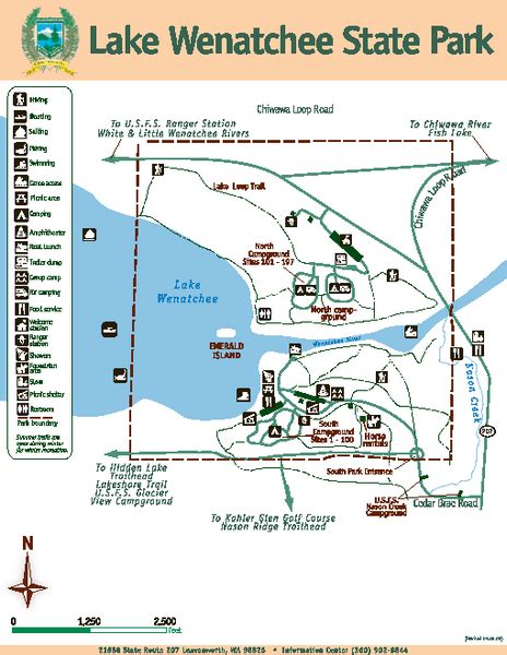 Lake Wenatchee State Park Map - 21588 State Route 207 Leavenworth WA • mappery