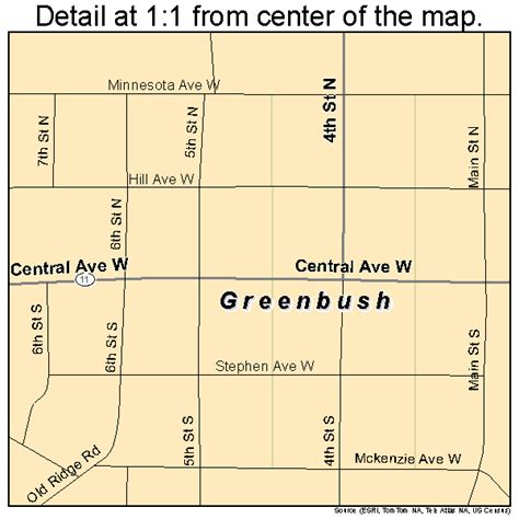 Greenbush Minnesota Street Map 2725604