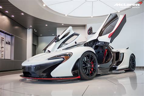 Satin Pearl White McLaren P1 Delivered in Newport Beach - GTspirit