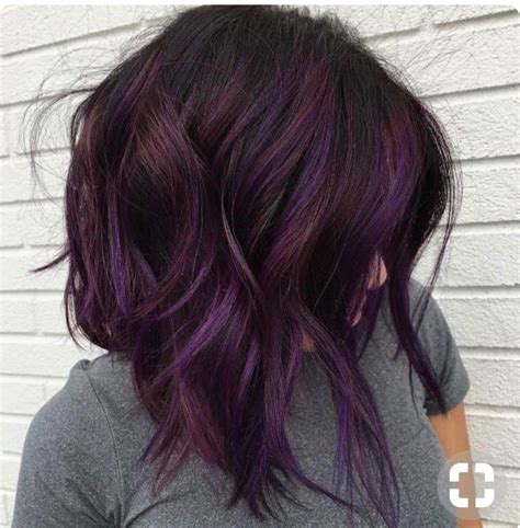 brunette with purple #hair #color #purple | Hair color plum, Hair styles, Hair color purple