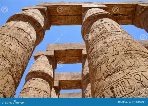 The Temple of the God Amon Ra at Luxor Stock Image - Image of hieroglyphics, amon: 57050767