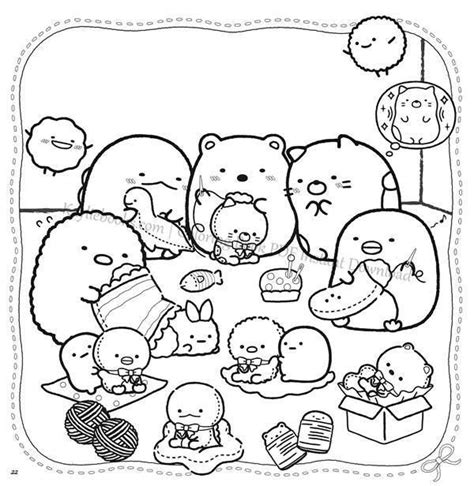 Coloring Page Download New Sumikko Gurashi Sumikko Coloring Book PDF Fantasy portraits and ...